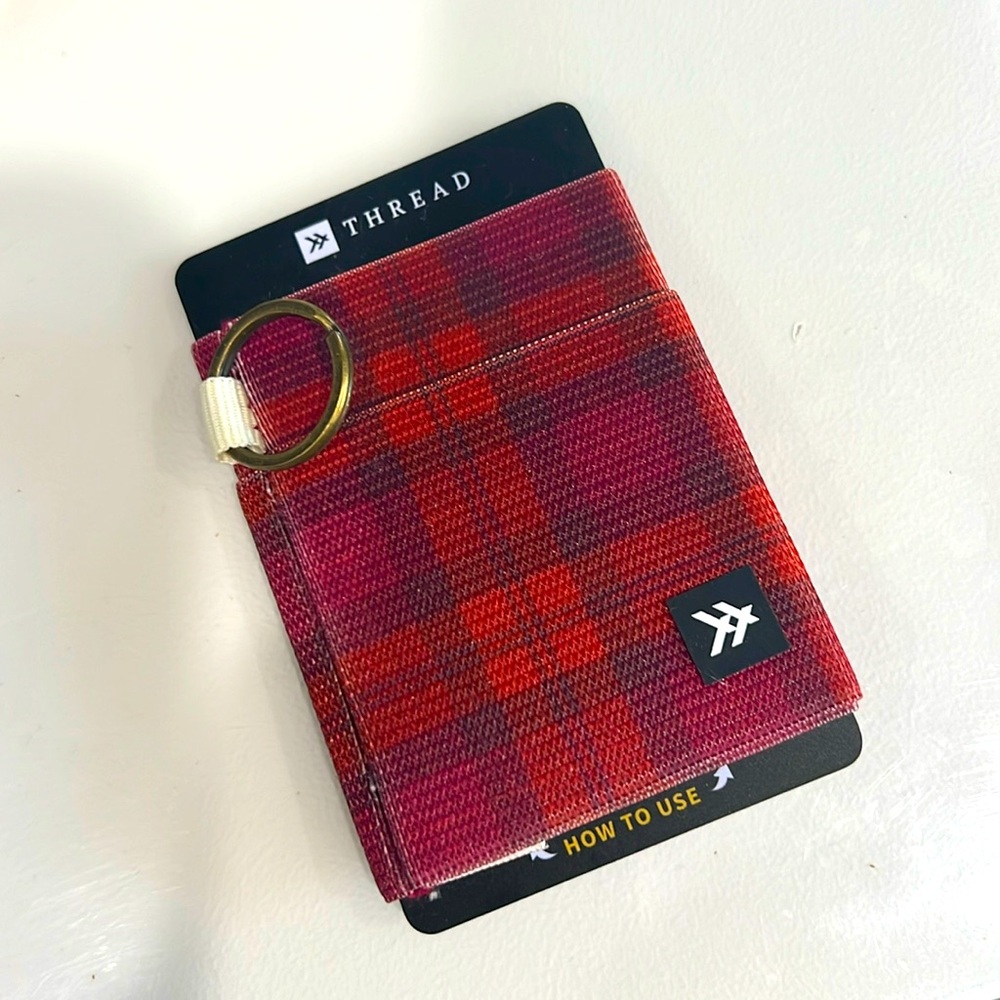 Thread Wallet Plaid NWT